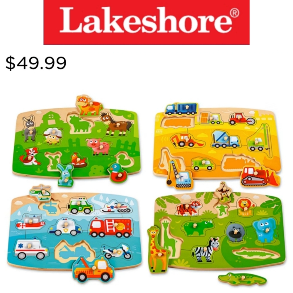 Lakeshore Beginner Peg Puzzles